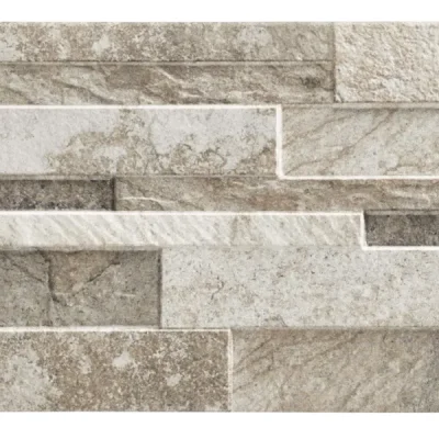 Carrelage effet parement Alpes beige 31x56 cm