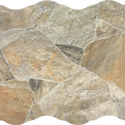 Carrelage effet parement Galets naturel 44x66 cm