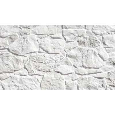 Carrelage effet parement Maduro blanc 32x89 cm