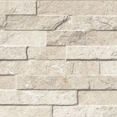 Carrelage effet parement Minerai bone 25x60 cm