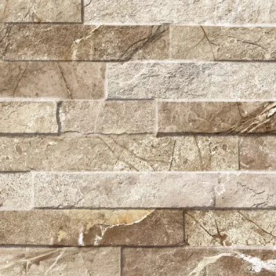 Carrelage effet parement Minerai mix 25x60 cm