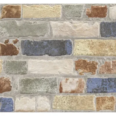 Carrelage effet parement Toulouse multi-teintes 31x56 cm