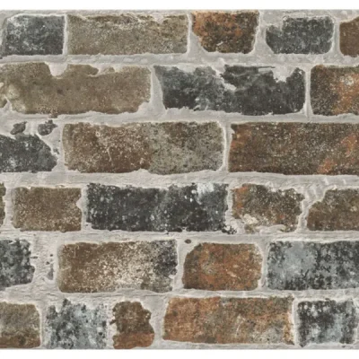Carrelage effet parement Toulouse terre 31x56 cm