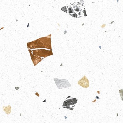 Carrelage effet Terrazzo Parioli blanc 60x120 cm
