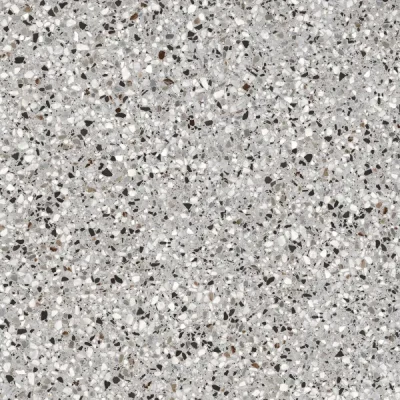 Carrelage effet Terrazzo Patio gris clair flocon 90x90 cm