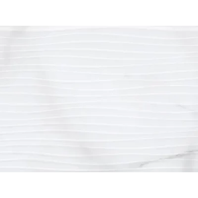 Carrelage mur Barhein décor blanc 33,3x90 cm