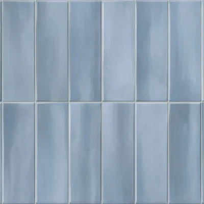 Carrelage mur effet zellige Lime bleu 32x62,5 cm