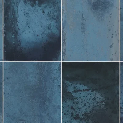 Carrelage mur effet Zellige Morocco bleu 31,6×60 cm
