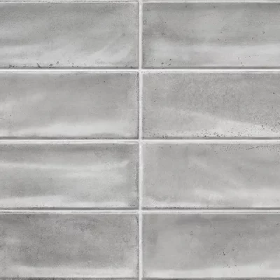 Carrelage mur effet zellige Sahel gris 30x60 cm