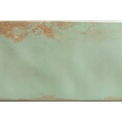 Carrelage mur effet zellige Zianides vert 15x45 cm