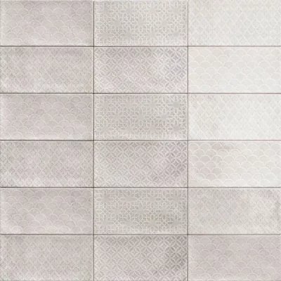 Carrelage mur Métro Decors Flamingo mix grey 10x20 cm