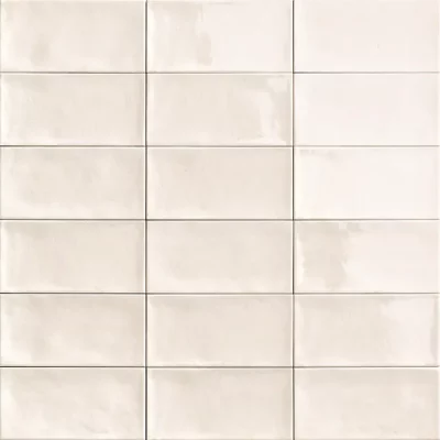 Carrelage mur Métro Flamingo bianco 10x20 cm