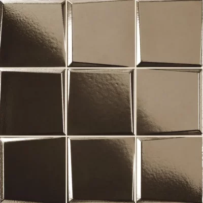 Carrelage mur moderne Block or 33x33 cm