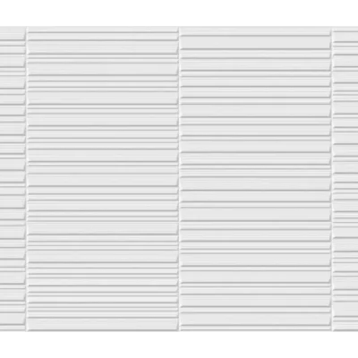 Carrelage mur Oneness rayures blanc mat 30X60 cm