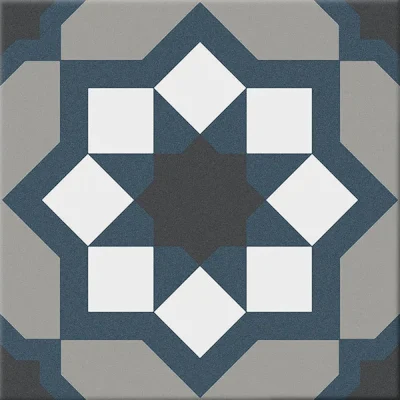 Carrelage sol effet carreaux de ciment Classico capri cold 20x20 cm