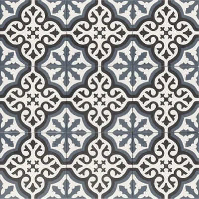 Carrelage sol effet carreaux de ciment Richelieu london 20*20 cm