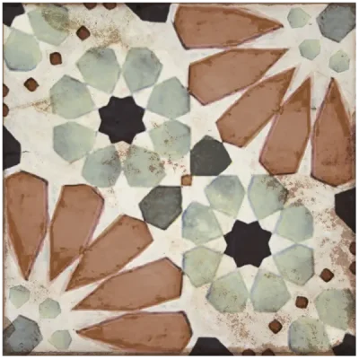 Carrelage sol effet carreaux de ciment Ritz Sylvania 20x20 cm