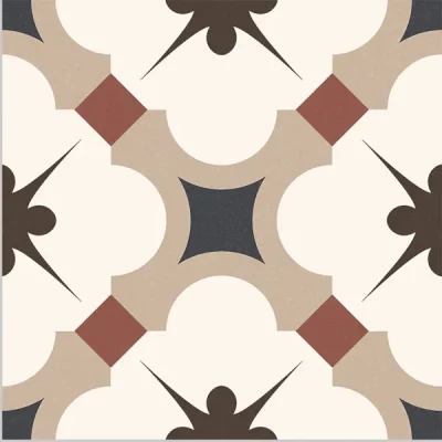 Carrelage sol effet carreaux de ciment Taco Vintage grace beige 16,5x16,5 cm