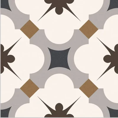 Carrelage sol effet carreaux de ciment Taco Vintage grace gris 16,5x16,5 cm