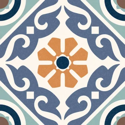 Carrelage sol effet carreaux de ciment Taco Vintage musa mix 16,5x16,5 cm