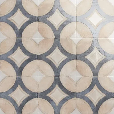 Carrelage sol effet carreaux de ciment Talamanca Décor blanc 20*20 cm