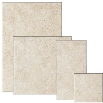 Carrelage sol effet travertin Auvergnat naturel multi-format