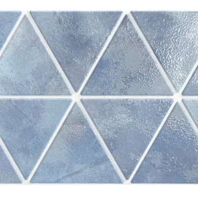 Carrelage sol et mur Utthita Triangle bleu ciel 48,5 x 28 cm