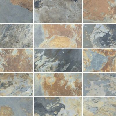 Carrelage sol extérieur effet pierre de bali Derawan multicolor R11 31x62 cm