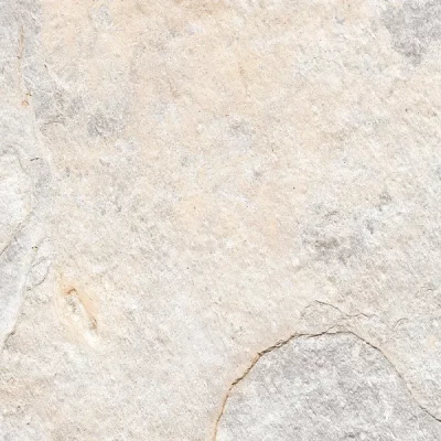 Carrelage sol extérieur effet Pierre de Bali Munduk Blanc R12 45x65 cm