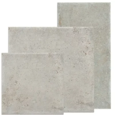 Carrelage sol extérieur effet pierre Opus Gris R10 Multi-format