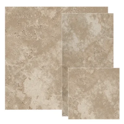 Carrelage sol extérieur effet pierre Travertin Naturel R11 multi-formats