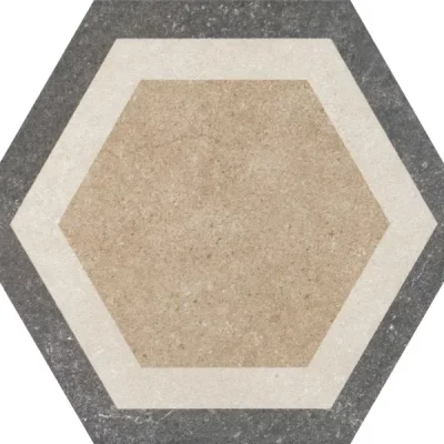 Carrelage sol hexagonal Fontenay 25x25 cm