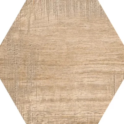 Carrelage sol hexagonal Legno Marron clair 25x25 cm