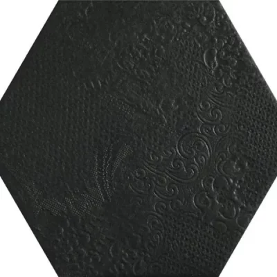Carrelage sol hexagonal Milan black 25*25 cm