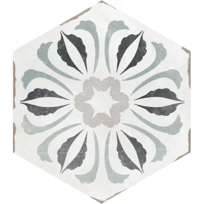 Carrelage sol hexagonal San Marin Bosa 14x16 cm