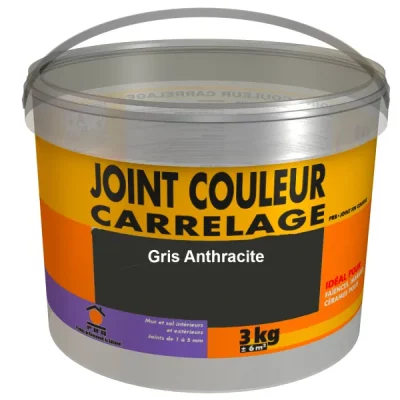 Joint fin gris anthracite carrelage 3kg