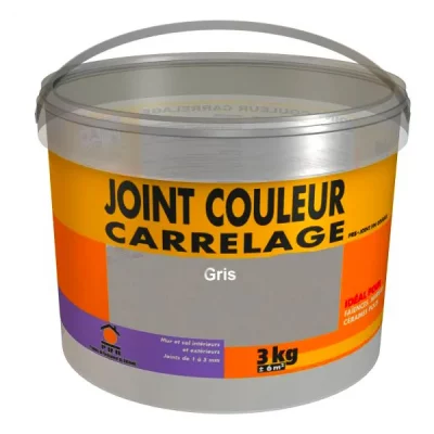 Joint fin gris moyen carrelage 3kg
