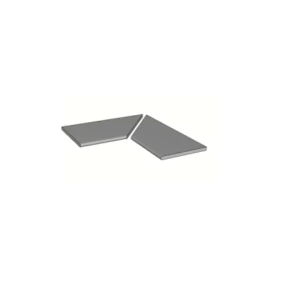 Margelles d'angle droit 90° piscine Dylan 30x60 cm (2 pièces)