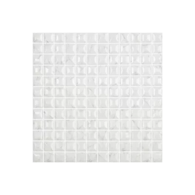Mosaïque Marbella edna carrara grey brillant 31.5x31.5 cm