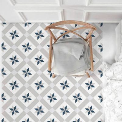 Carrelage aspect carreau ciment Paris Luna 25x25 cm