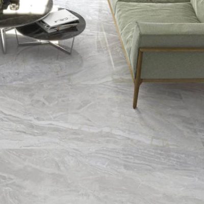 Carrelage poli aspect marbre Luxury White 60x120 cm