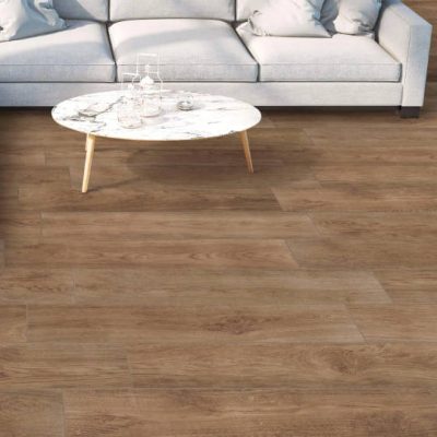 Carrelage aspect parquet chocolat Walkyria Fresno 20x120 cm