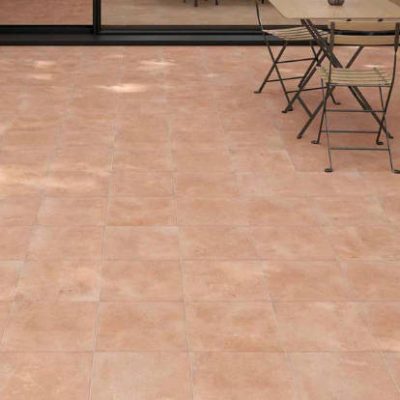 Carrelage aspect pierre Parma cotto mat 32,9x32,9 cm antidérapant