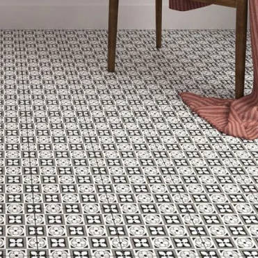 Carrelage aspect carreau ciment Rivoli biarritz mat 20x20 cm